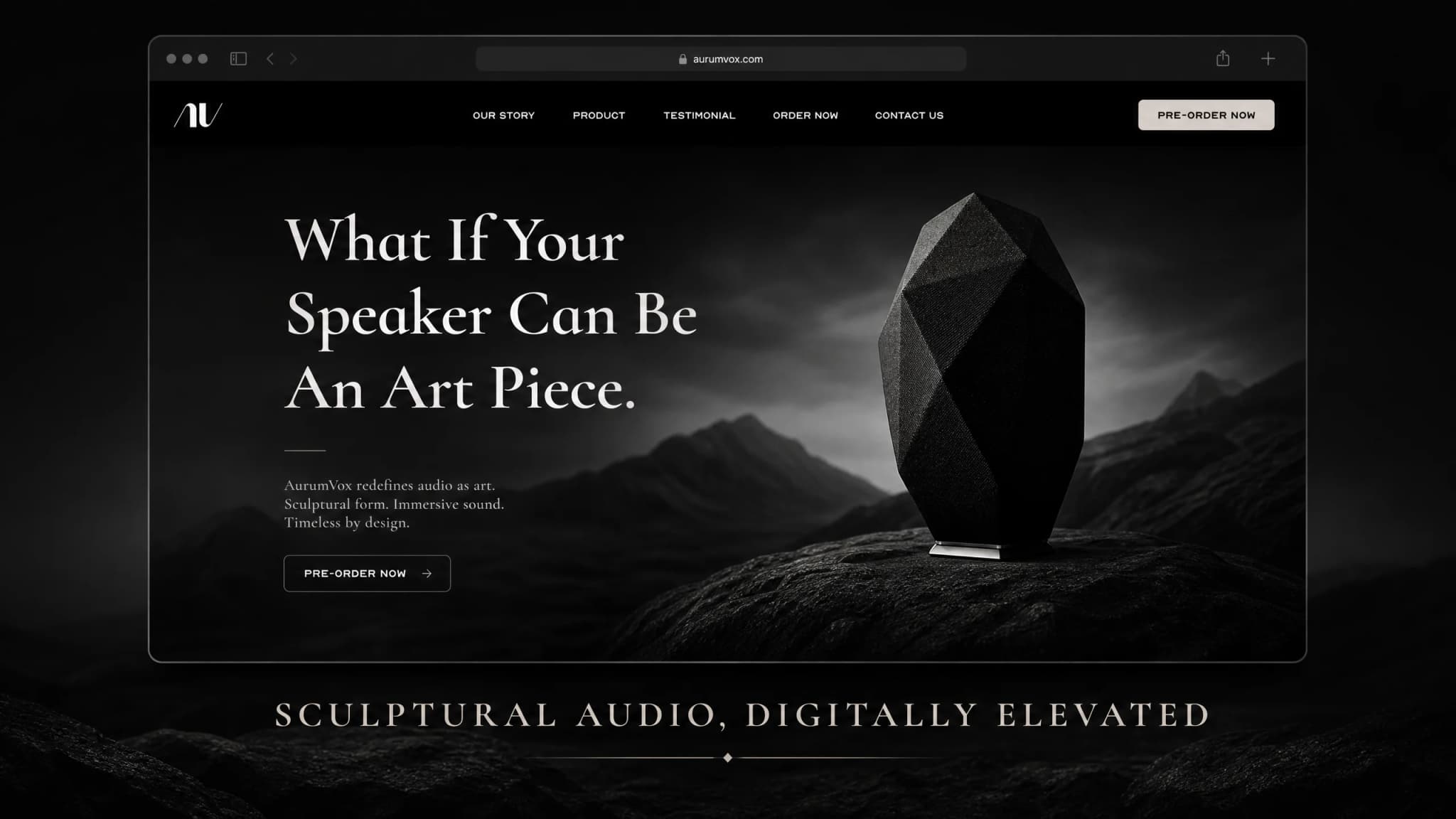 Engineering AurumVox: Sculptural Audio Art, High-End Luxury Acoustics & Digital Flagship