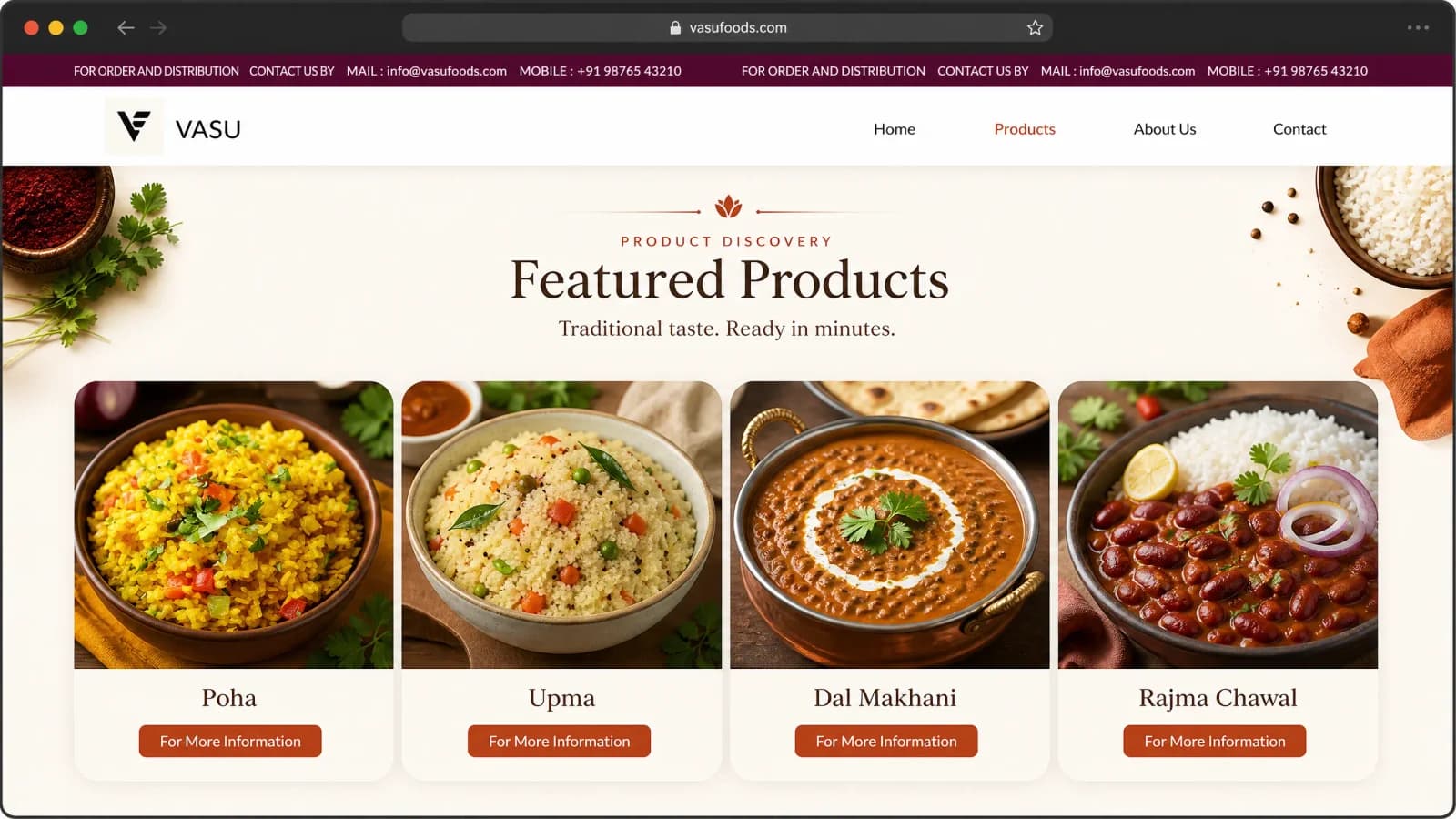 JH Boghra Foods screenshot 1