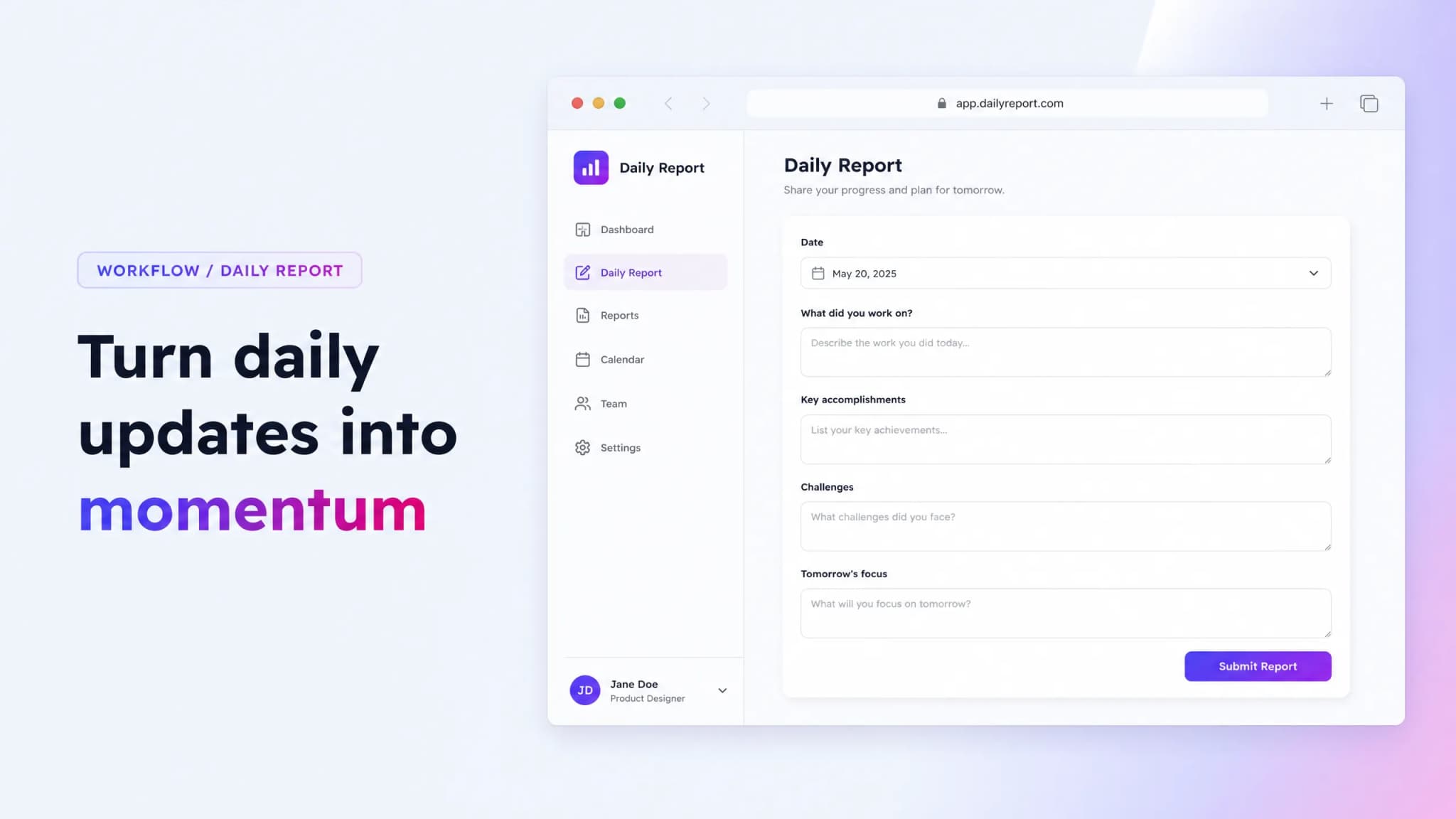 Daily Report screenshot 2